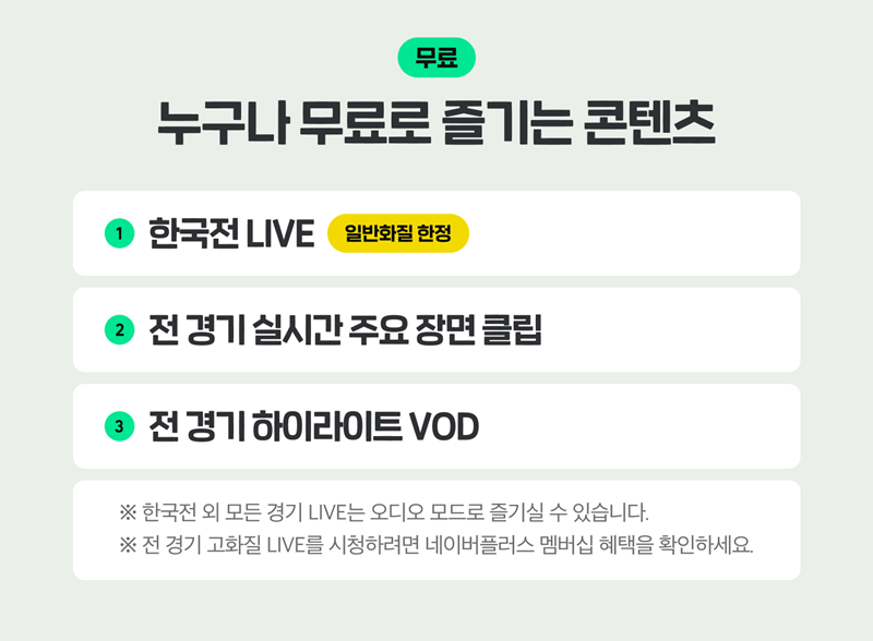 월드컵 중계 무료 시청 혜택