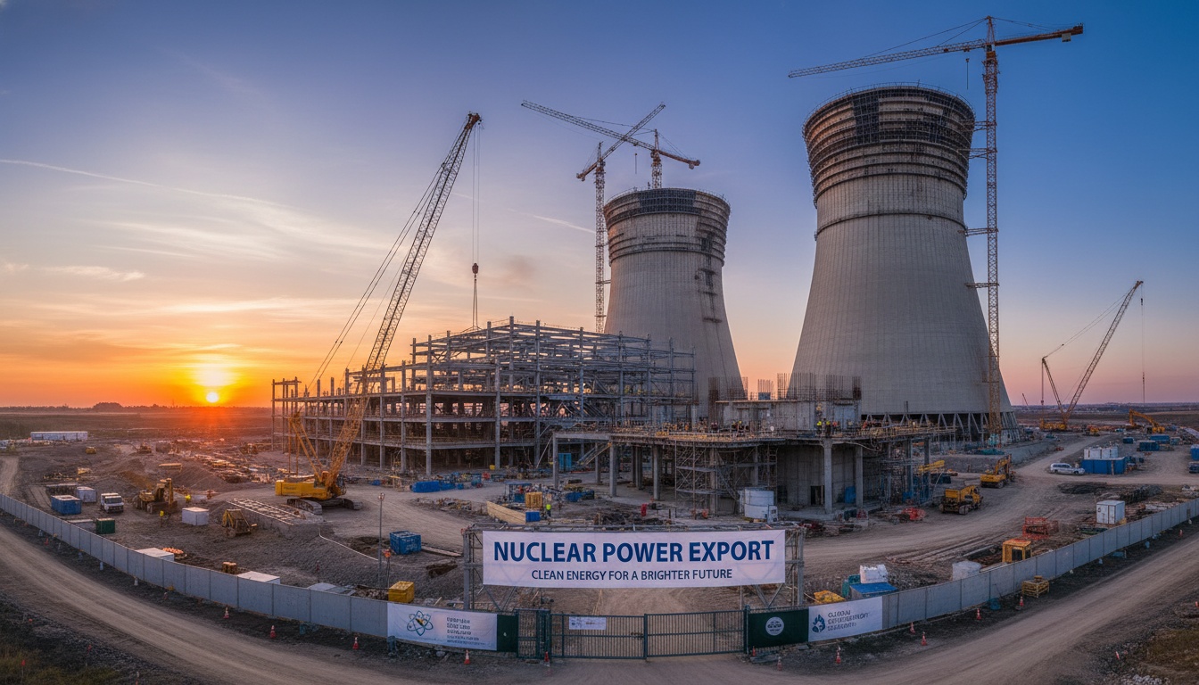 해외 원전 수출을 상징하는 최첨단 원자력 발전소 건설 현장