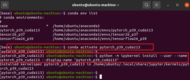 주피터 노트북 kernel 추가