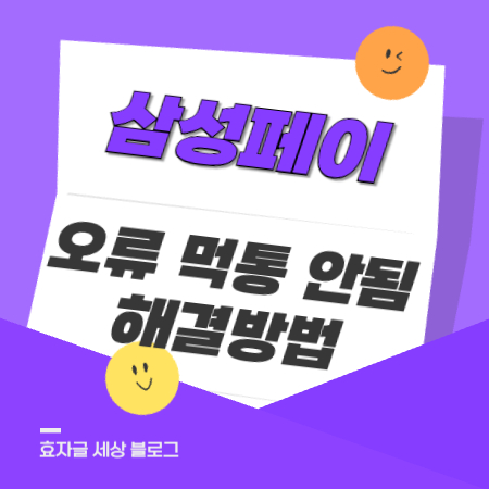 삼성페이오류
