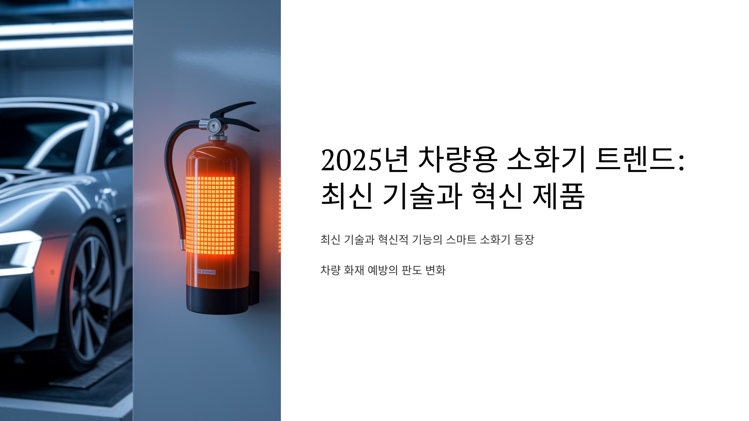 2025년 차량용 소화기 트렌드: 최신 기술과 혁신 제품 🚗🔥