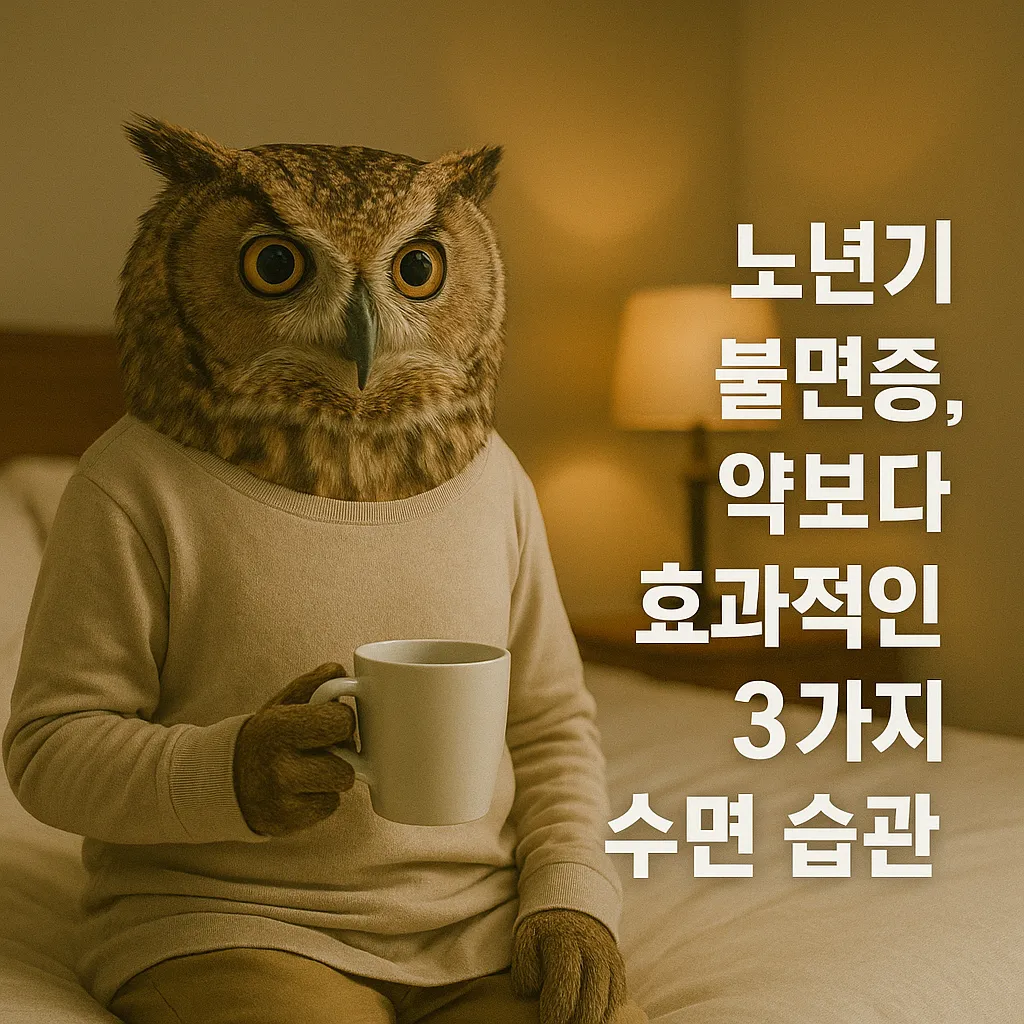 노년기 불면증, 약보다 효과적인 3가지 수면 습관