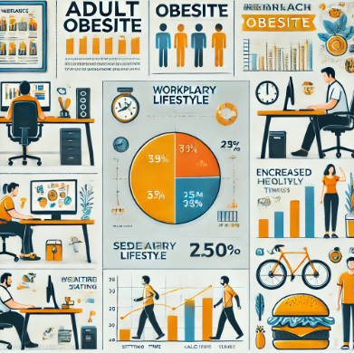 성인 비만 연구결과에 관한 사진