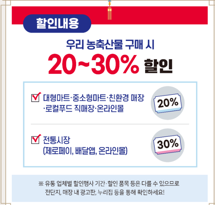 농축산물 할인 행사