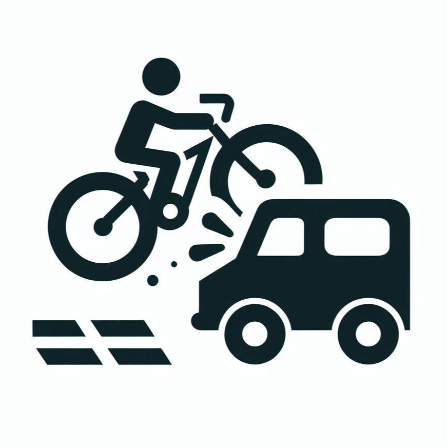 자전거와 차량 사고 이미지