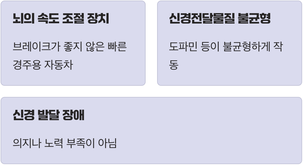 "나만 왜 이럴까?" 의지가 아닌 '뇌'의 문제