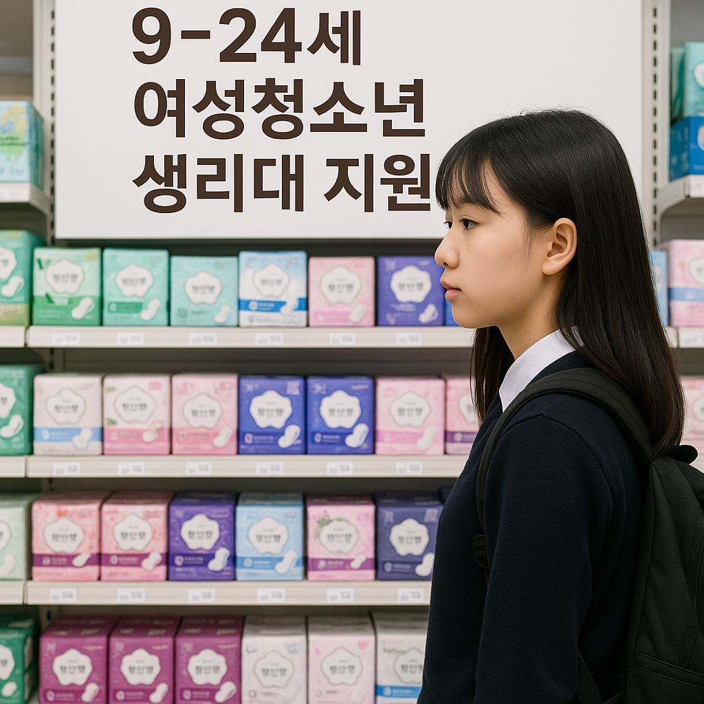 여성청소년 생리대 지원