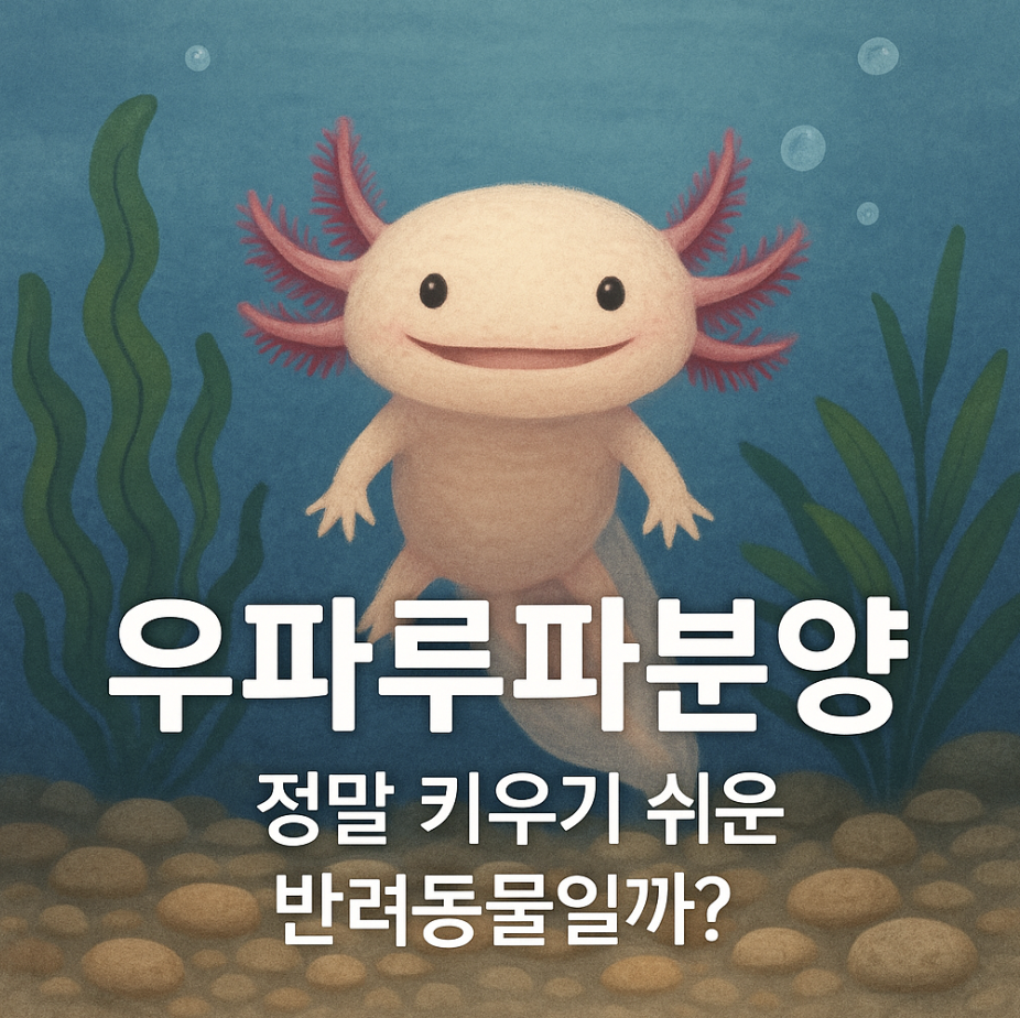 우파루파분양, 정말 키우기 쉬운 반려동물일까?