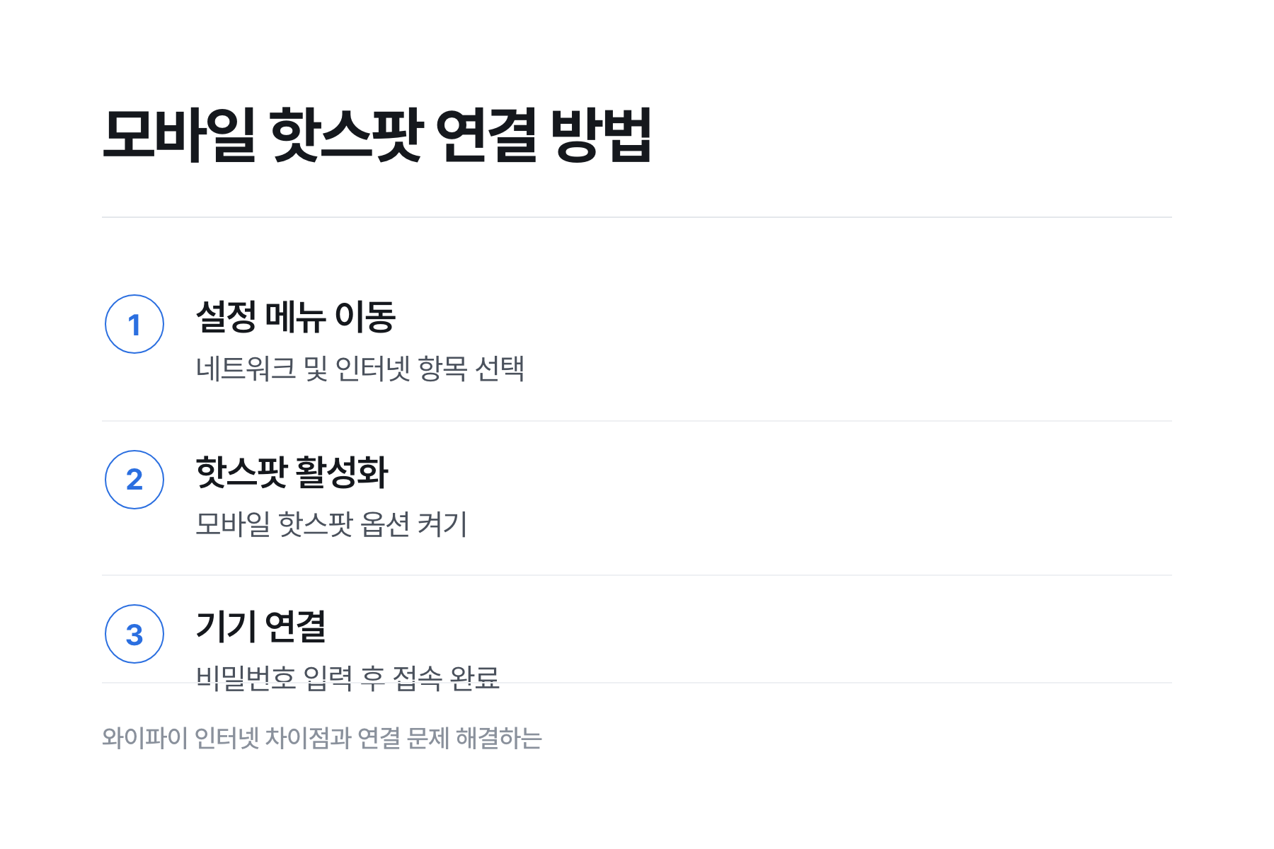 공용 와이파이 이용 시 안전한 습관과 위험한 습관을 비교한 자료