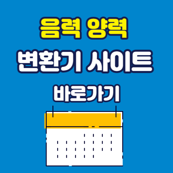 음력양력 변환기 사진