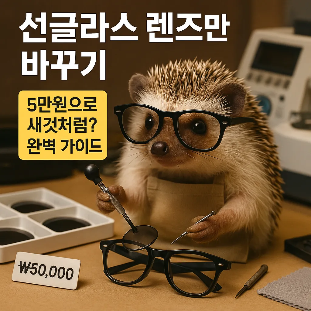 선글라스 렌즈만 바꾸기 5만원으로 새것처럼 완벽 가이드
