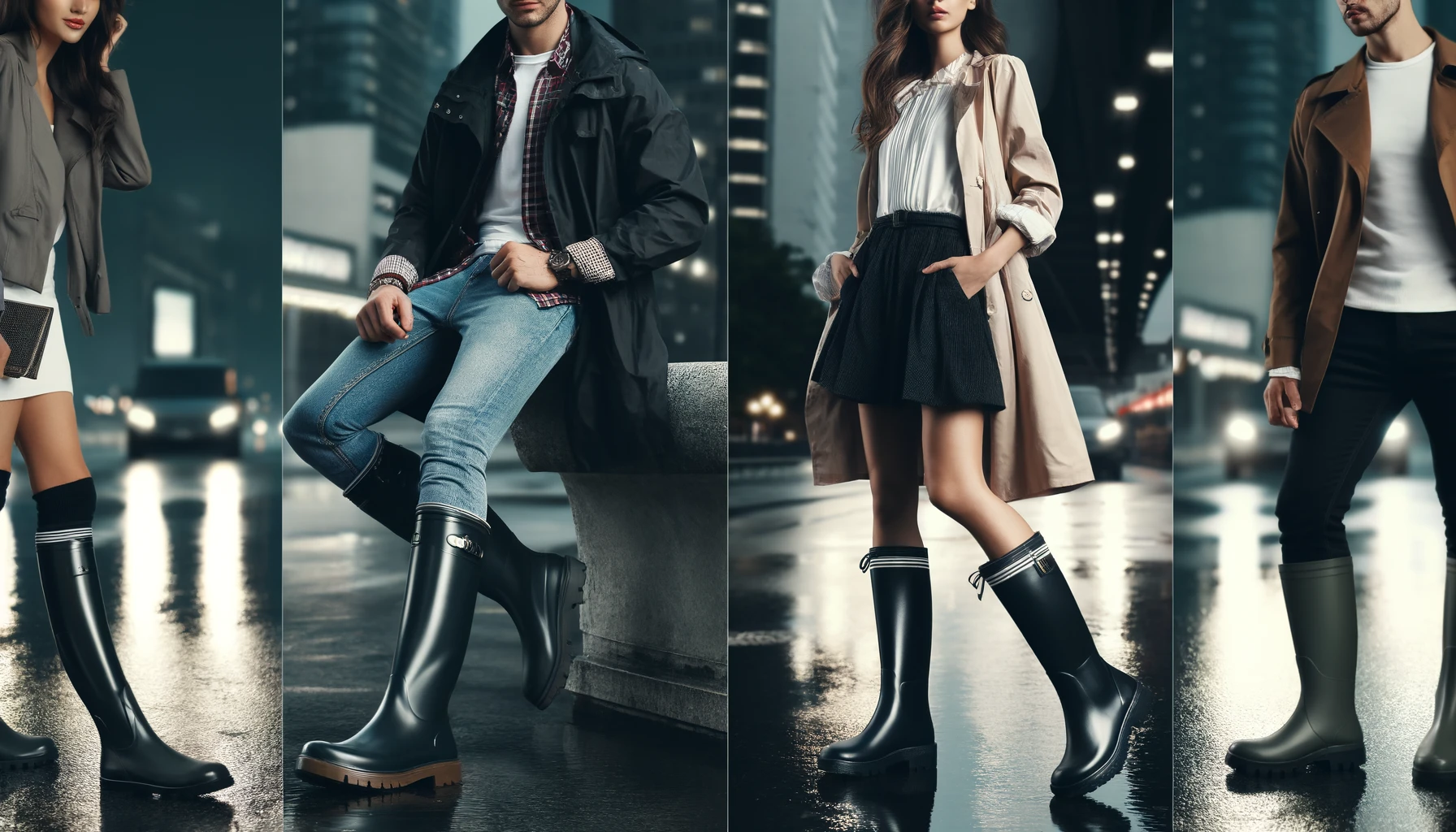 레인부츠 신은 모습