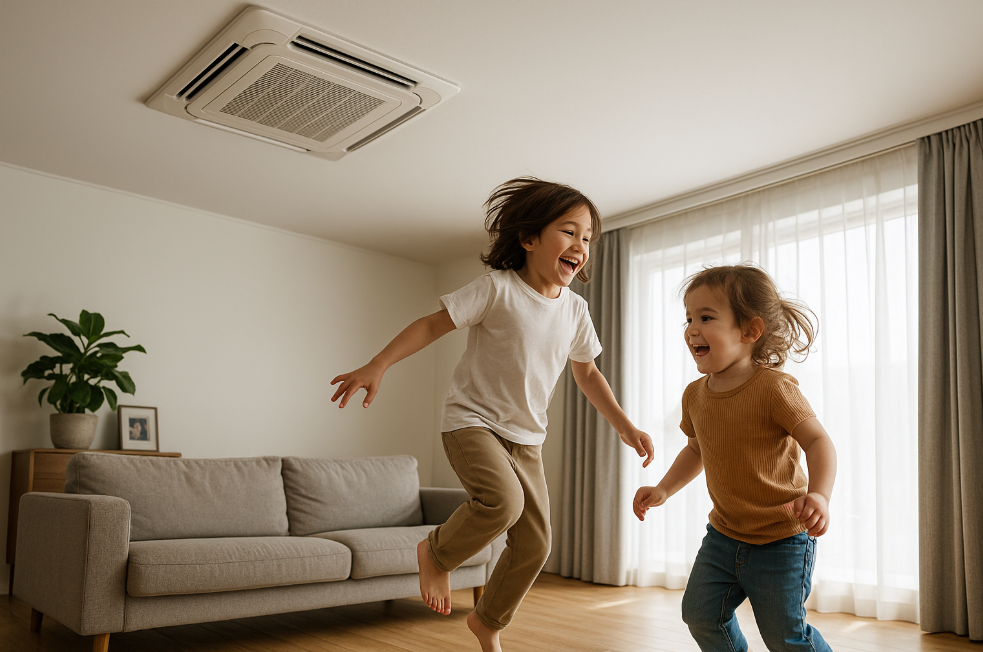 시스템에어컨이 설치되어있는 가정