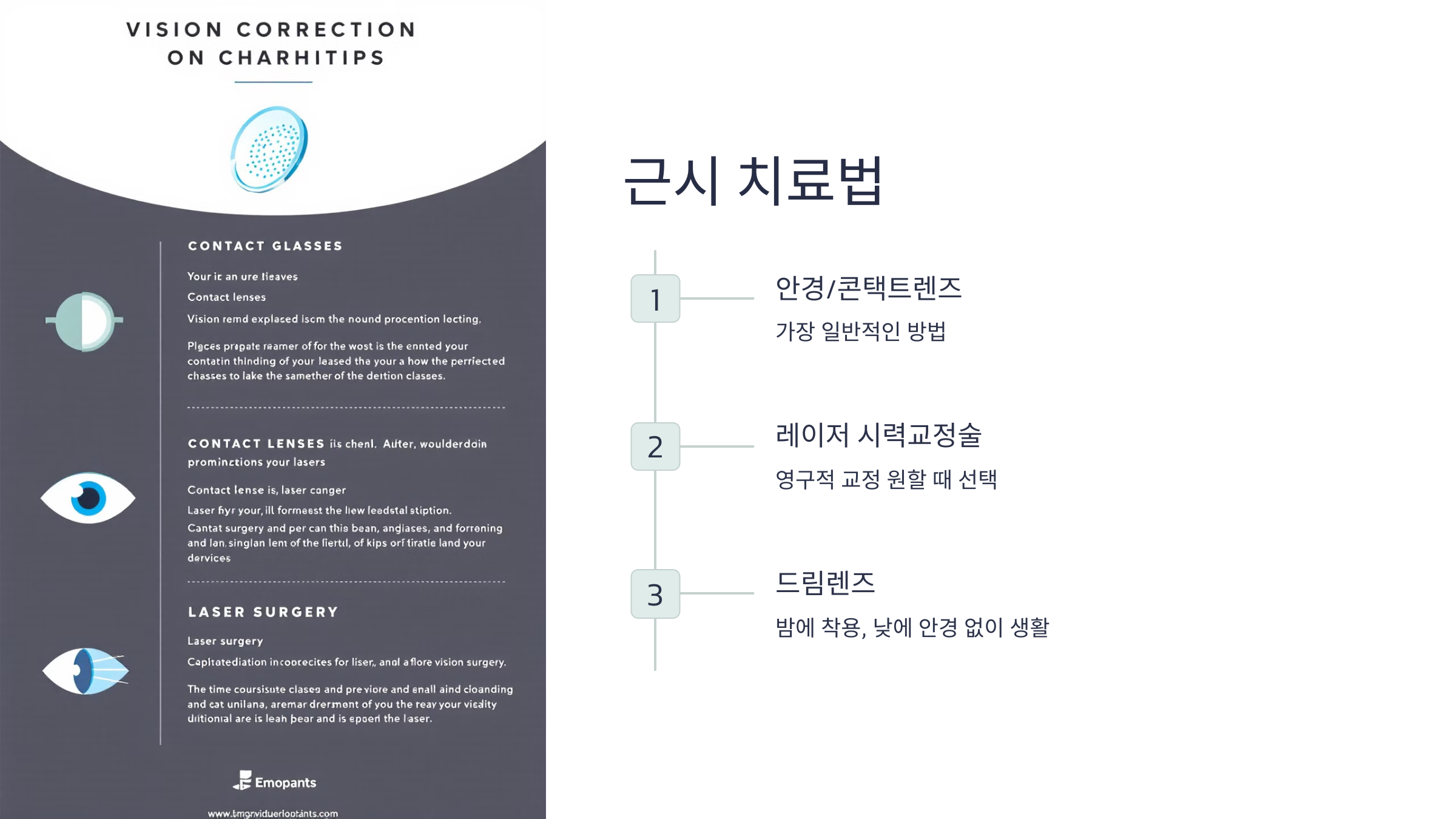 근시 원시 난시 원인 예방법 비교 차이점