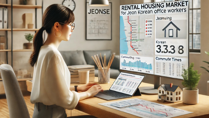 직장인을 위한 통근과 주거지를 고려한 전세시장 분석 관련 이미지