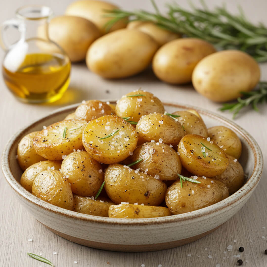 음식궁합(탄수화물 + 허브 향미)ㅣ감자와 로즈마리의 음식 궁합 — 포근한 담백함 속에 스며드는 숲의 회복 에너지