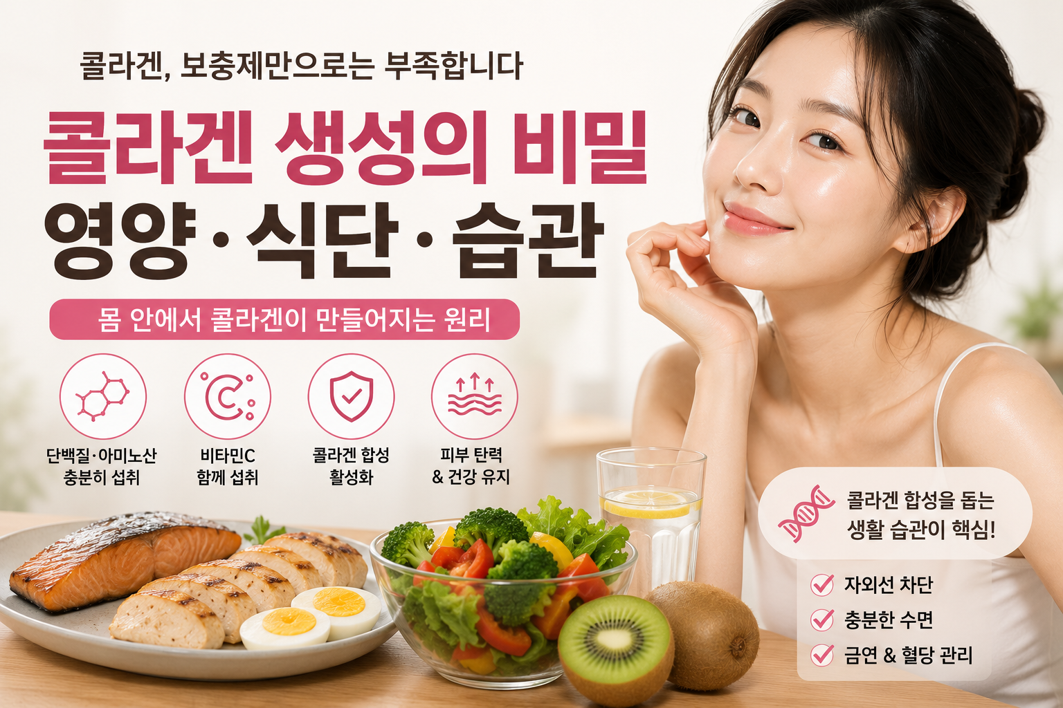 콜라겐 생성의 비밀과 건강 식단