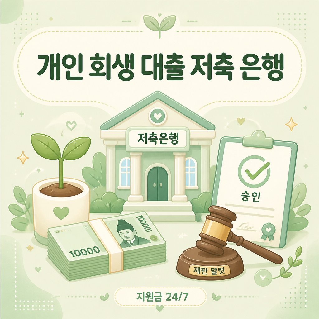 개인 회생 대출 저축 은행