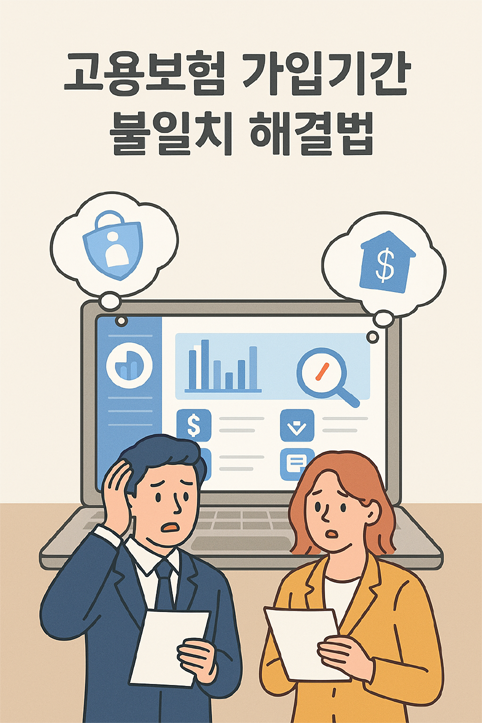 고용보험 가입기간 불일치 이미지