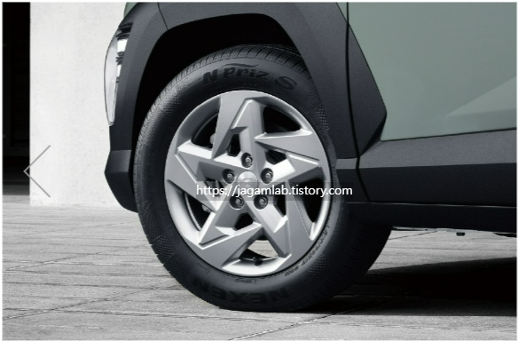 2027 코나 17인치 알로이 휠 디자인 및 타이어 규격