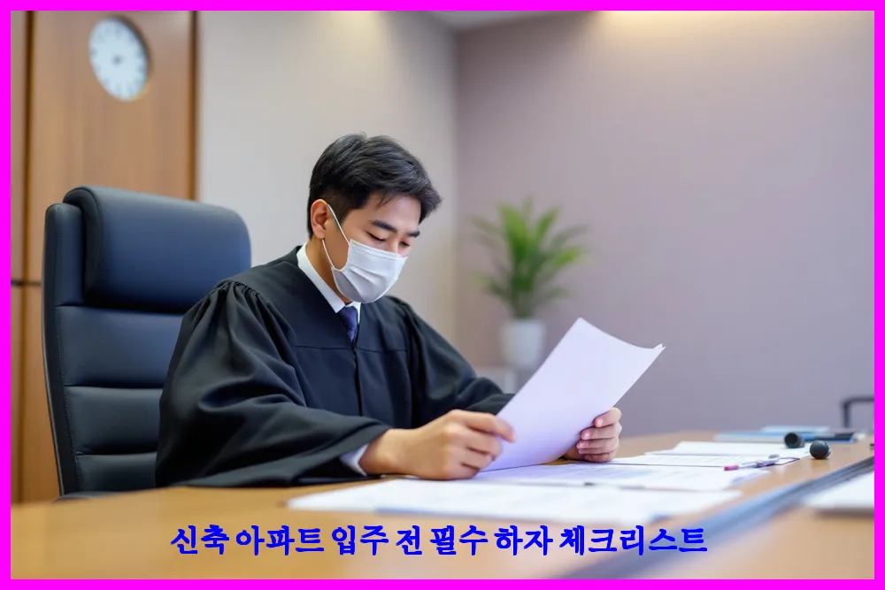 신축 아파트 입주 전 필수 하자 체크리스트