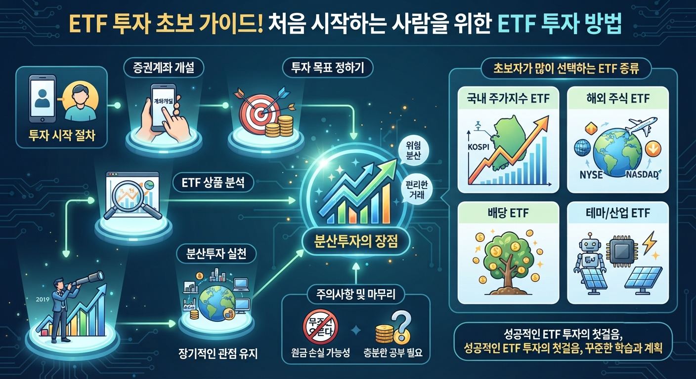 ETF 투자 초보 가이드! 처음 시작하는 사람을 위한 ETF 투자 방법