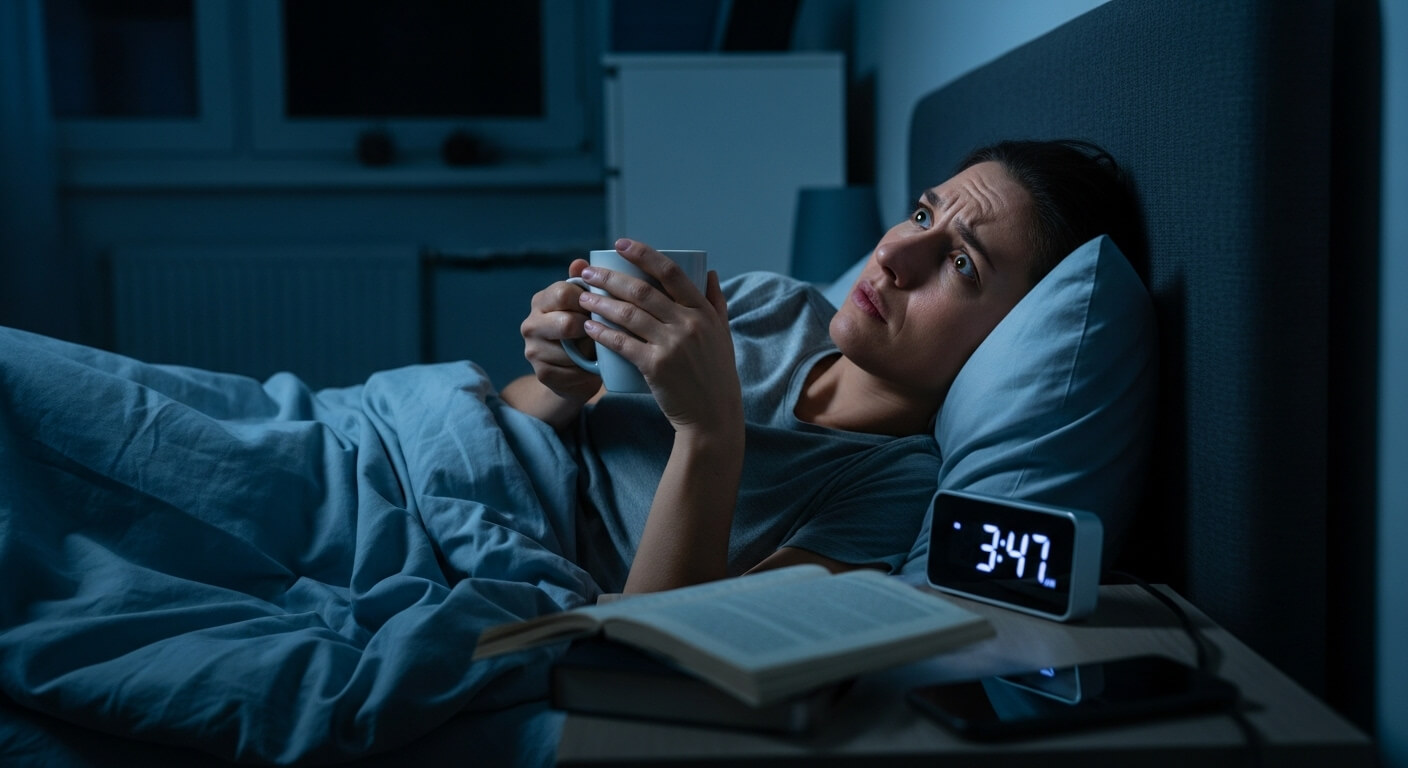 카페인 섭취로 새벽까지 잠 못 이루는 사람