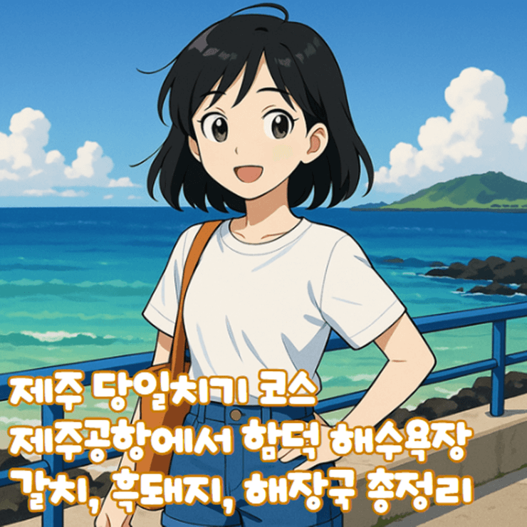 제주도_당일치기_코스_제주공항에서_제주_함덕해수욕장_갈치_흑돼지_해장국_맛집_서우봉_1