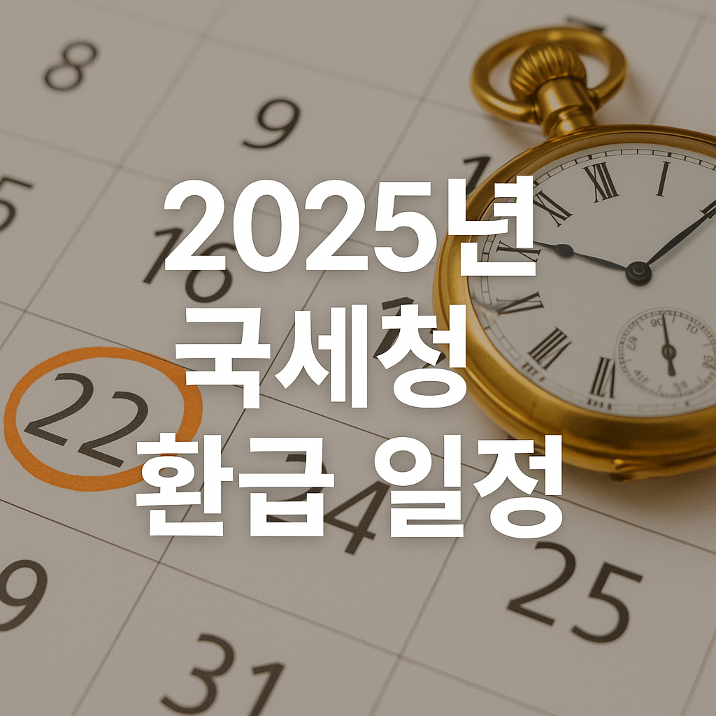 2025 국세청 환급 일정 (계산법, 신청, 입금)