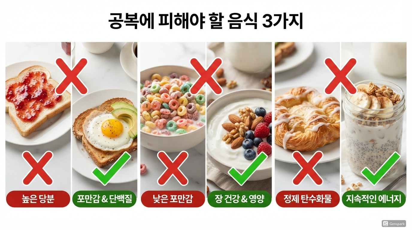 공복에 피해야 할 음식 3가지