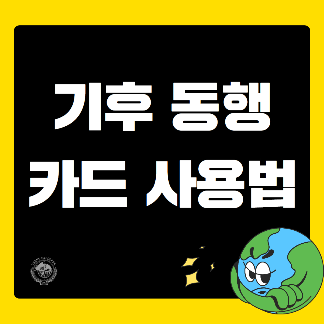 2026년 기후동행카드 3분 완벽 사용법 정리