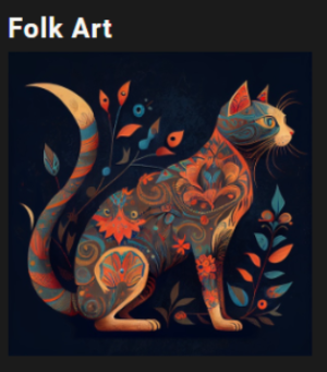 포크 아트 - 다양한 매체