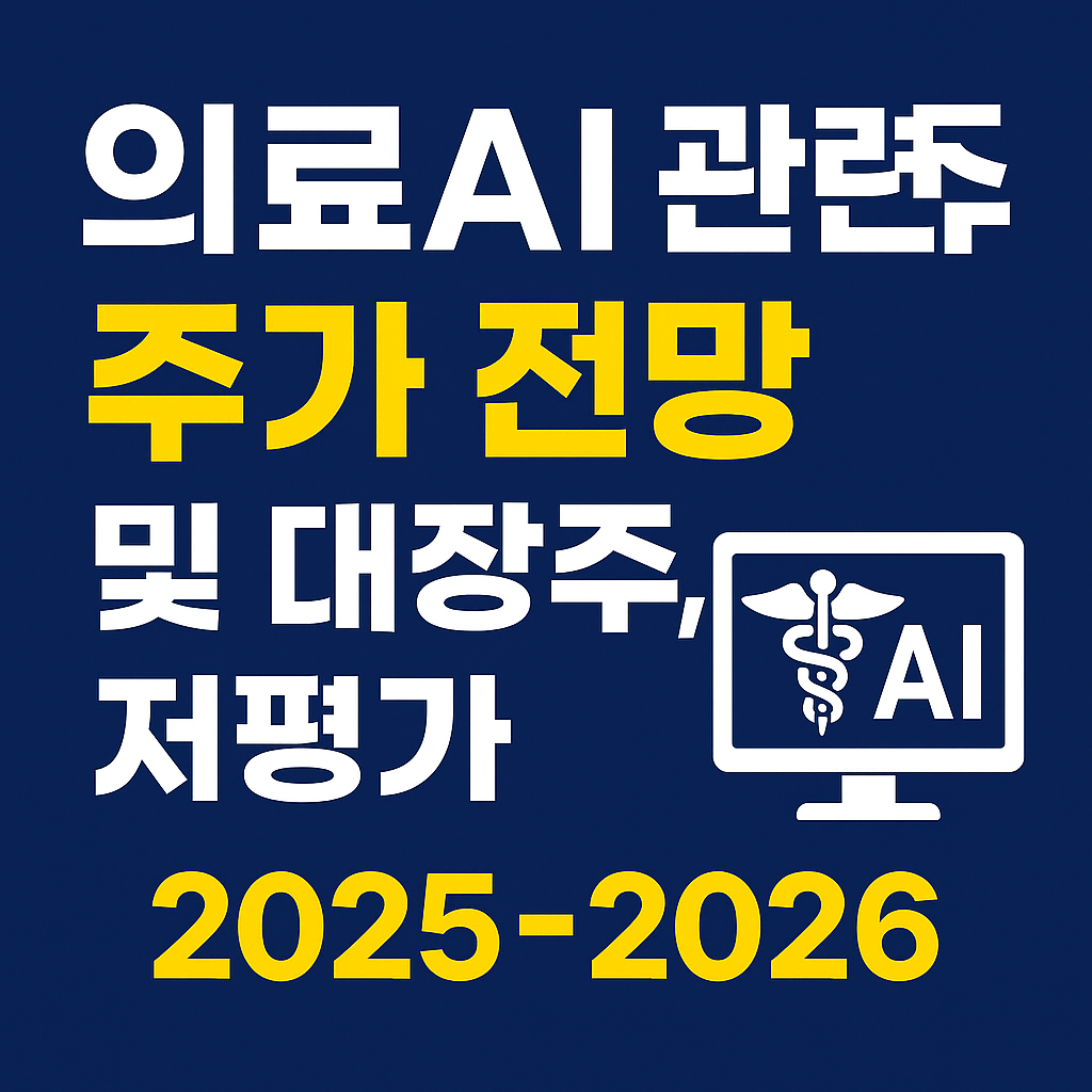 의료AI 관련주 2025~2026 주가전망 및 대장주, 저평가 종목
