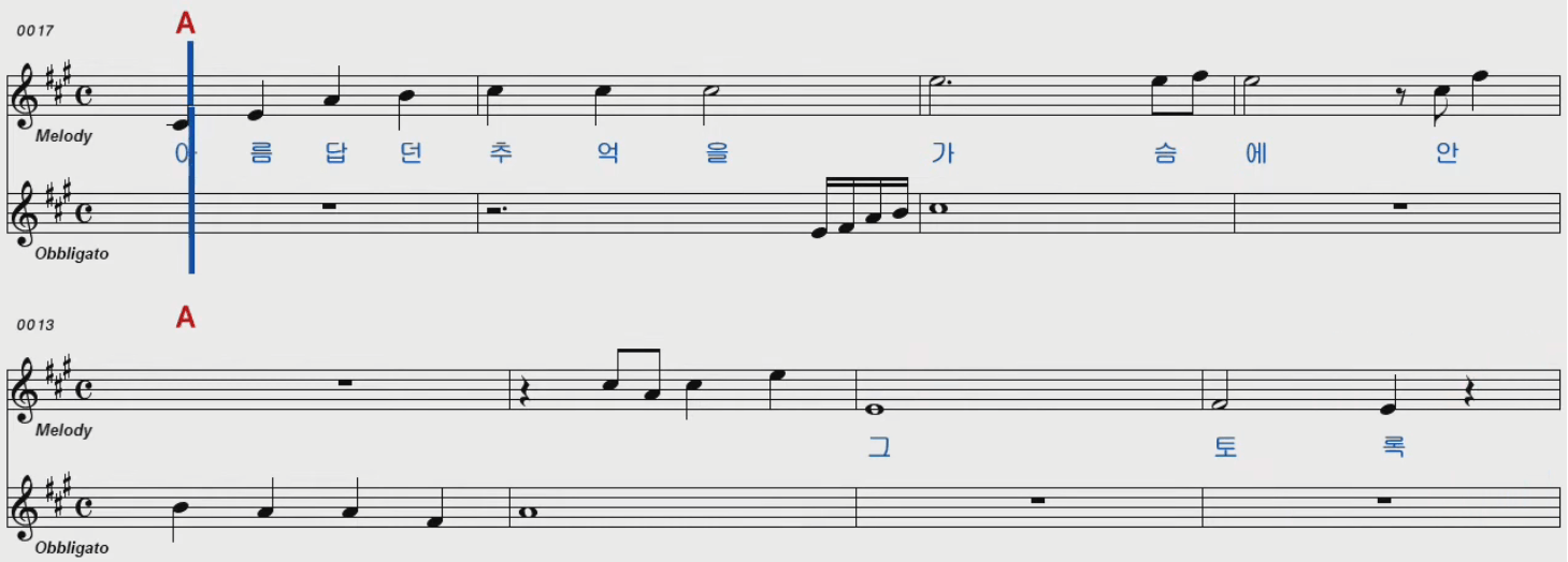 진송남 비와 함께 악보