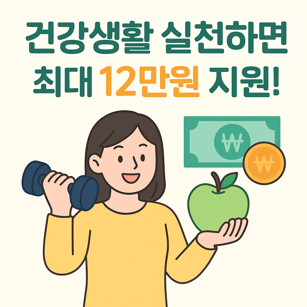건강생활 실천 12만원 지원금 신청 조건부터 사용처까지 총정리