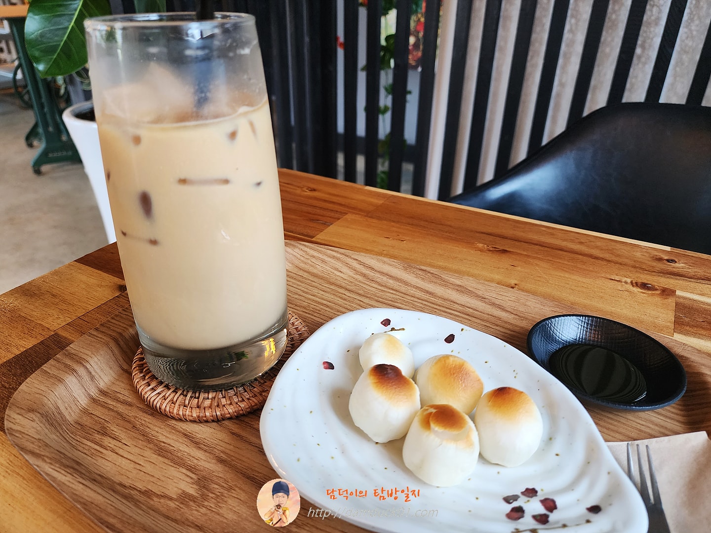 카페라테, 구운 떡