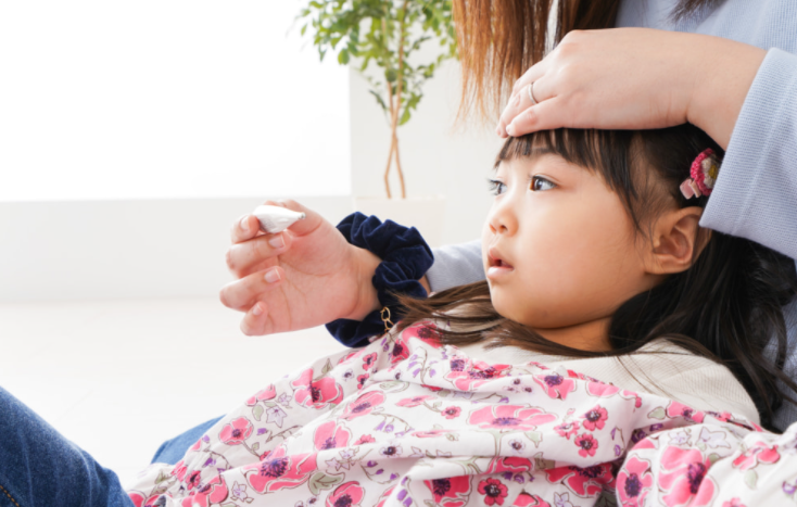 감기에 걸린 아이