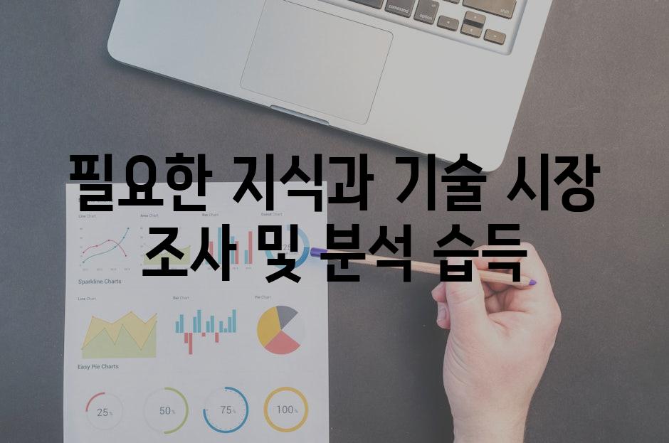 필요한 지식과 기술 시장 조사 및 분석 습득