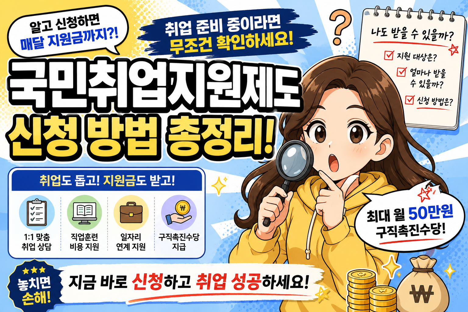 국민취업지원제도 신청 방법, 취업 준비 중이라면 꼭 확인하세요