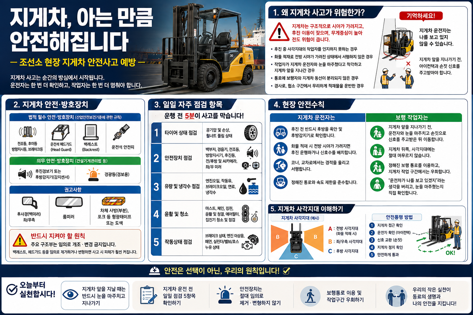지게차 안전수칙 종합