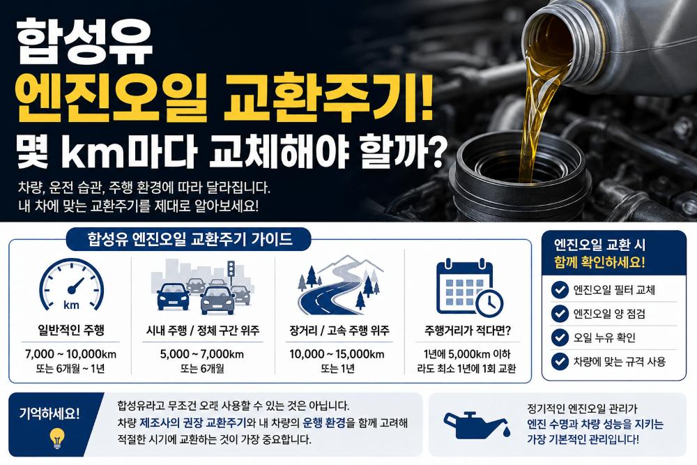 엔진오일 교환주기