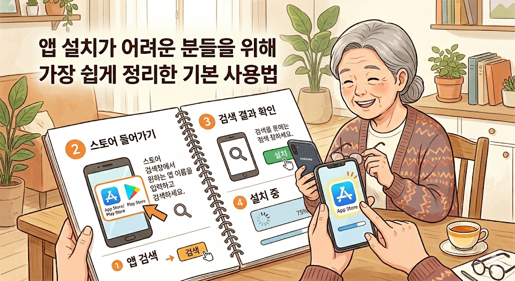 앱 설치가 어려운 분들을 위해 가장 쉽게 정리한 기본 사용법