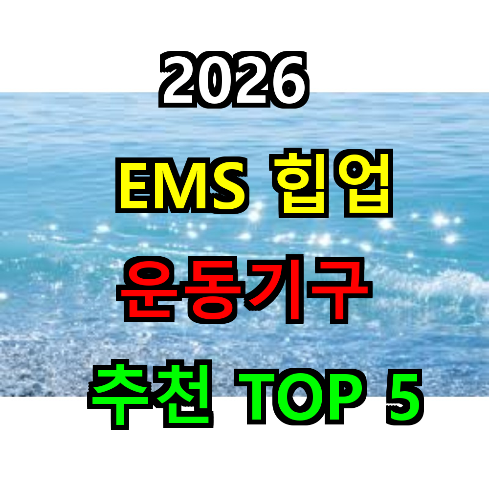 2026 EMS 힙업 운동기구 추천 TOP 5