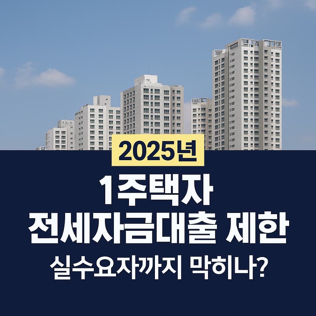 2025년 1주택자 전세자금대출 제한