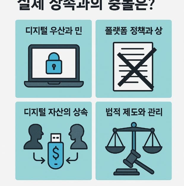 디지털 유산의 민법상 재산권 해석: 실제 상속과의 충돌은?