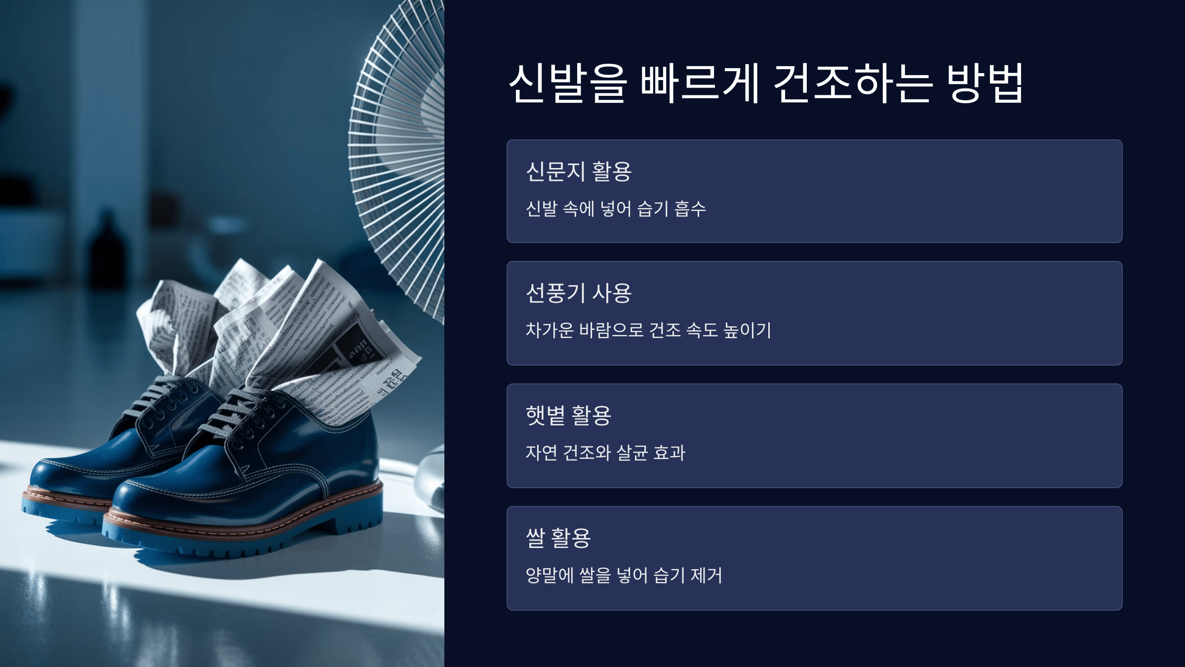 빠르게 건조하는 방법