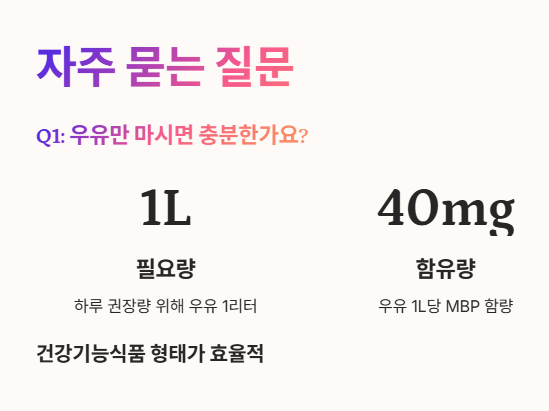 MBP 자주 묻는 질문 (Q&amp;A) 1