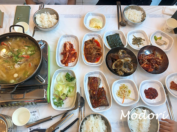 가정백반 2인분, 돌게장 정식 2인분