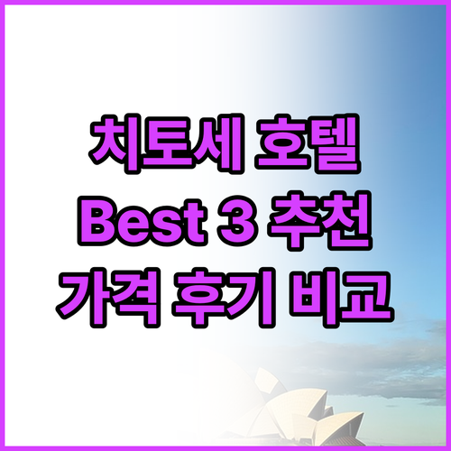 치토세 인기 호텔 Best 3 추천 ..