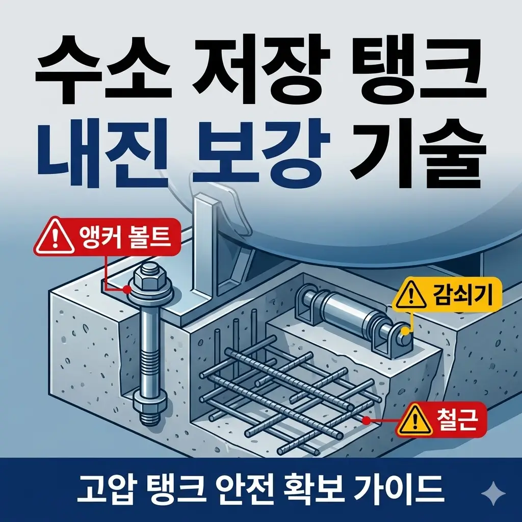 내진 설계 공사 현장에서 수소 설비 고정 구조가 강화되는 조건